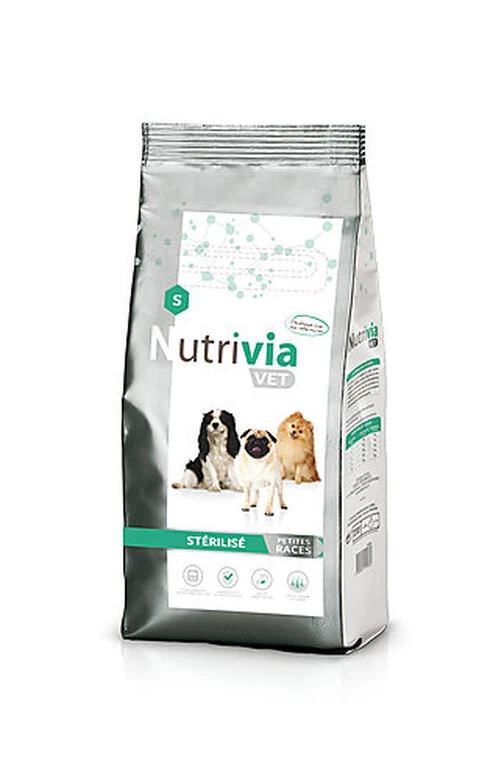 Nutrivia Vet - Croquettes Stérilisé Pour Chien De Petites Races - 8Kg 1 Nutrivia Vet - Croquettes Stérilisé Pour Chien De Petites Races - 8Kg