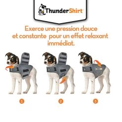 Thundershirt - Gilet Relaxant Bien Etre Pour Chiens - XS -Pet Soldes 76174