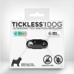 Tickless - Répulsif Antiparasitaire Mini Dog Ultrason Rechargeable Pour Chiens - Noir
