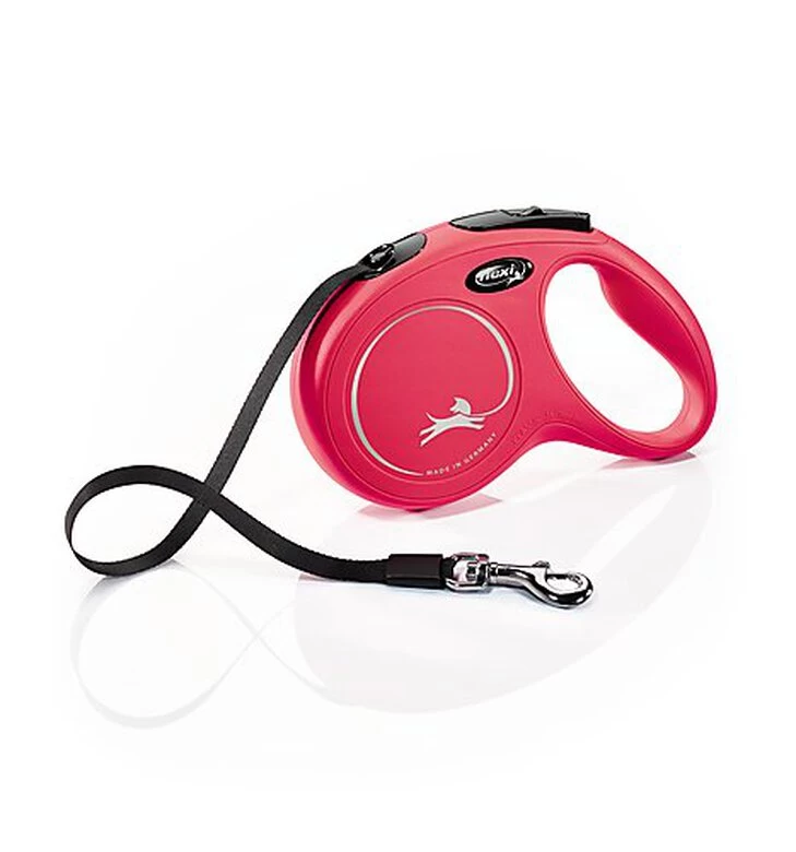 Flexi - Laisse à Enrouleur Classic Sangle Rouge M Pour Chiens - 5m 1 Flexi - Laisse à Enrouleur Classic Sangle Rouge M Pour Chiens - 5m