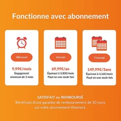 Weenect - Traceur GPS Blanc Edition 2023 Pour Chiens - L/XL -Pet Soldes 76676