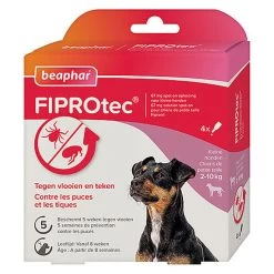 Beaphar - Pipettes Antiparasitaires Fiprotec Pour Petit Chien - X4